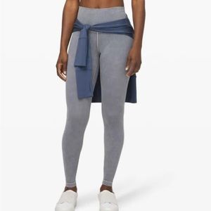 Lululemon Wunder Under High Rise Tight - Snow Washed Luna Blue - Sz 6
